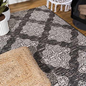 Tuscany Ornate Medallions Indoor/outdoor Area Rug